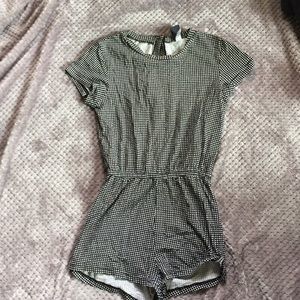 American apparel gingham romper